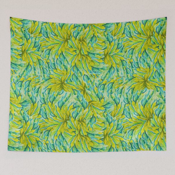 Item preview, Green tropic watercolor garden designed and sold by Karla Perez.