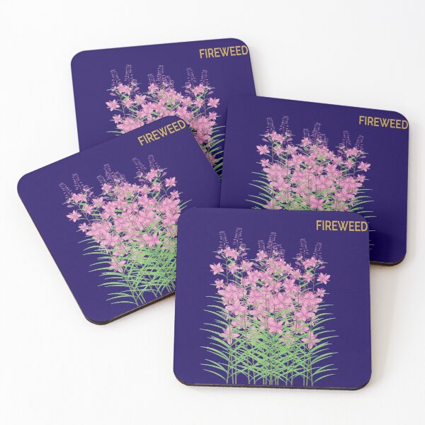 Item preview, Fireweed on indigo designed and sold by YouAreHereArt.