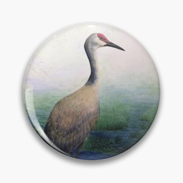 Item preview, Sandhill Crane Original Watercolor designed and sold by muralmouse.