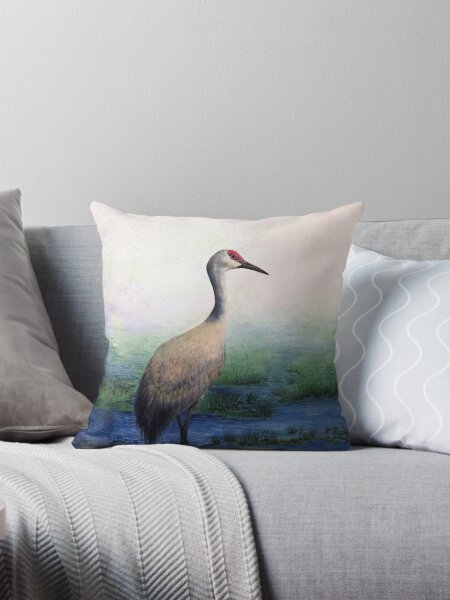 Item preview, Sandhill Crane Original Watercolor designed and sold by muralmouse.