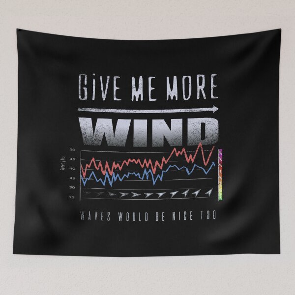 Item preview, GIVE ME MORE WIND Cool Forecast Chart Graph designed and sold by frenchsalsa.