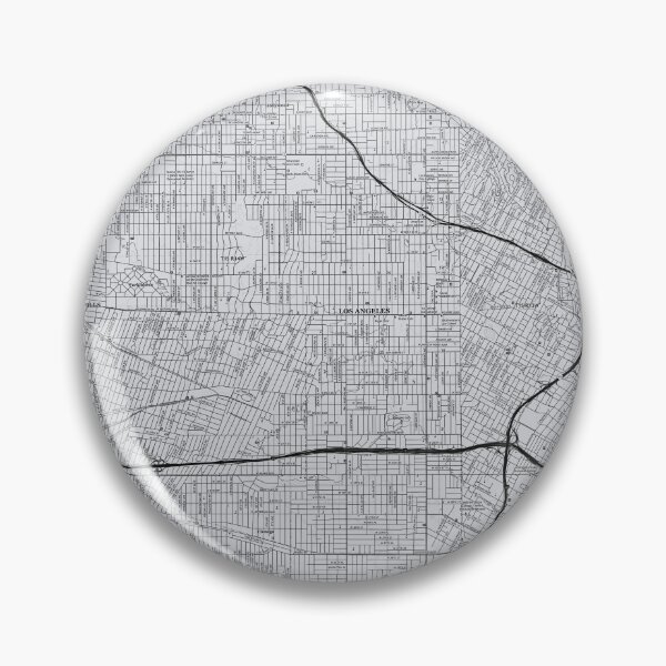 Item preview, Hollywood, CA Topographical Map Grey designed and sold by PGHPhotoCo.