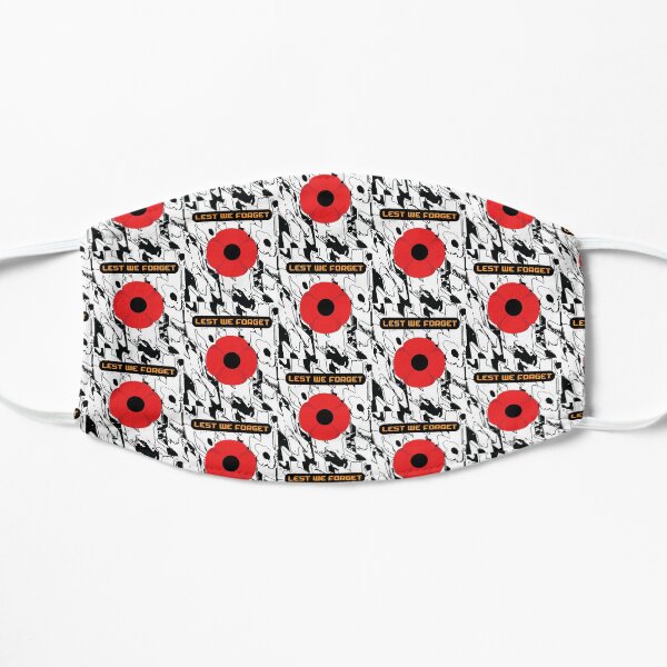British Legion remembrance poppy bold Flat Mask