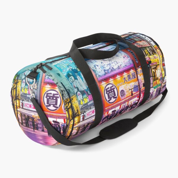 Item preview, Anime Akihabara Neon Dream many colourful reflection on the wet streets designed and sold by TokyoLuv.
