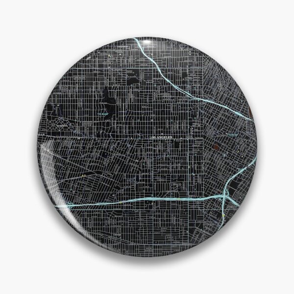 Item preview, Hollywood, CA Topographical Map Dark designed and sold by PGHPhotoCo.