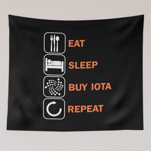 Item preview, Eat Sleep Buy IOTA Repeat MIOTA HODL HODLer designed and sold by DerNerd.