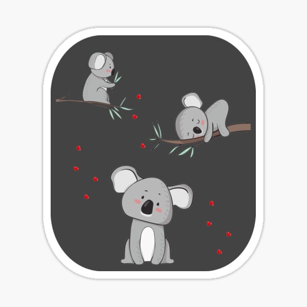 Koalas in Love - Baby Koala Bear Sticker
