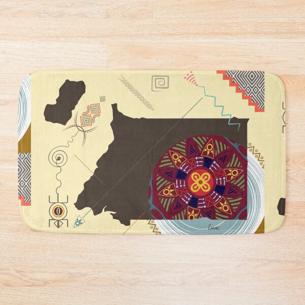 Item preview, Equatorial Guinea Stylized designed and sold by lanrestudio.