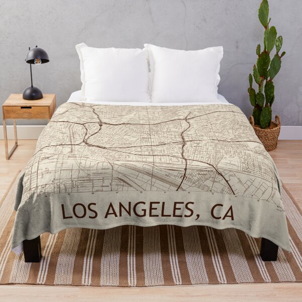 Item preview, Los Angeles, CA Topographical Map Vintage designed and sold by PGHPhotoCo.