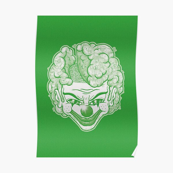Maniac Clown (grün) Poster