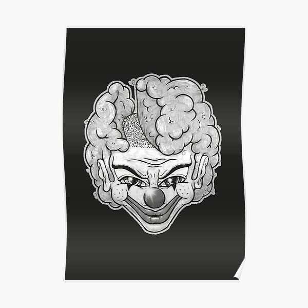 Maniac Clown (schwarz) Poster