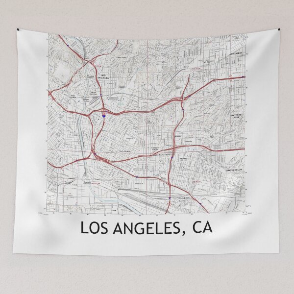 Item preview, Los Angeles, CA Topographical Map Clean designed and sold by PGHPhotoCo.