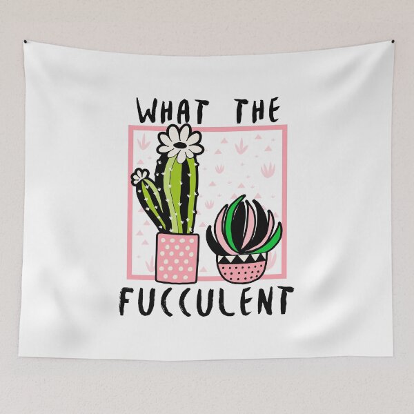Item preview, what the fucculent cactus succulents gardening retro wintage girly designed and sold by GoodyLeo.