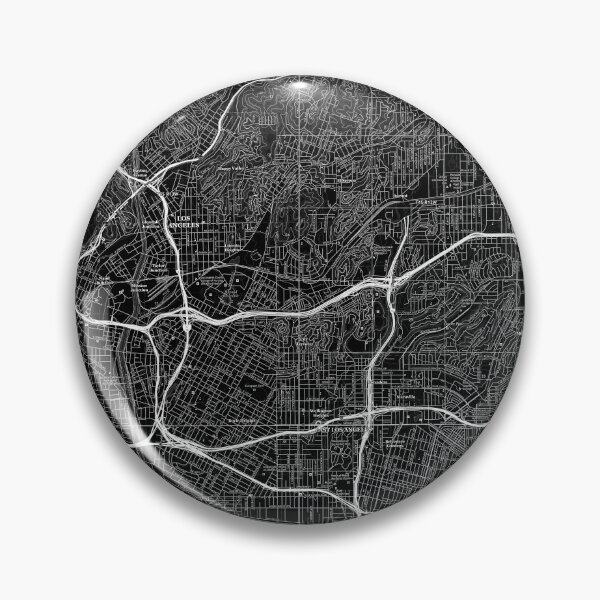Item preview, Los Angeles, CA Topographical Map Black designed and sold by PGHPhotoCo.