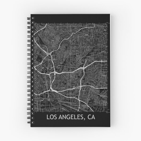 Item preview, Los Angeles, CA Topographical Map Black designed and sold by PGHPhotoCo.