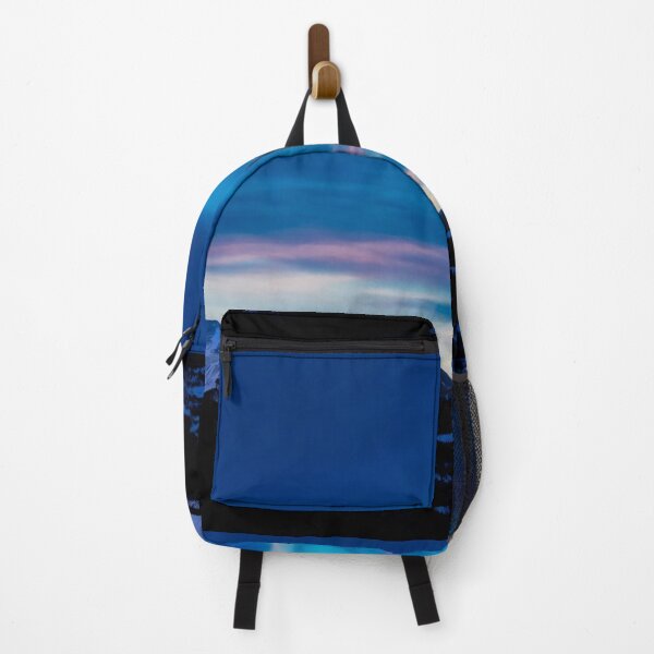 Item preview, Countryside mountains, sunset sky, lilac, blue sky, snow mountains, northern lights, , hill side, bestseller designed and sold by August-E.