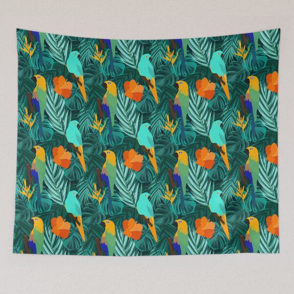 Item preview, Parrots Exotic Pattern designed and sold by PinkRye.