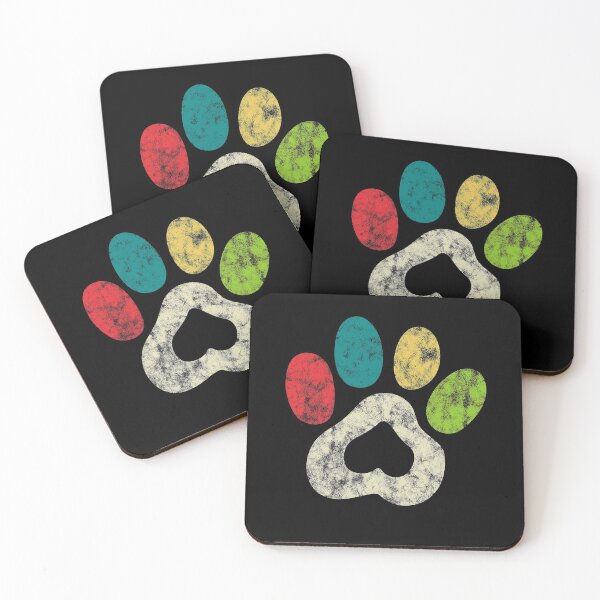 Item preview, Cat Paw Print Means Love For Cats Retro designed and sold by EllenTune.