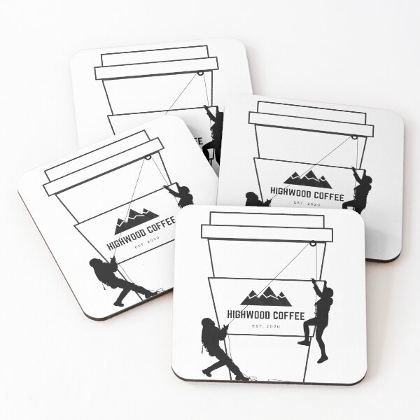 Item preview, Fuel your climb - Highwood Coffee sticker - Commissioned works designed and sold by James Cruickshank.