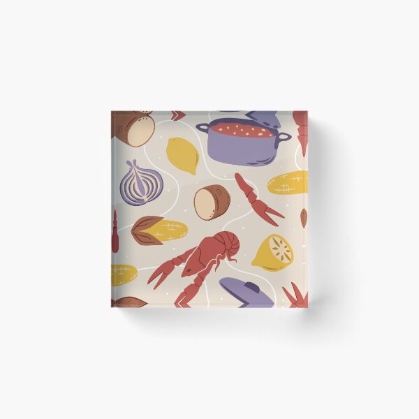 Item preview, Louisiana Crawfish Boil Pattern designed and sold by SLAG-Creative.