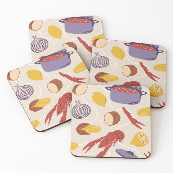 Item preview, Louisiana Crawfish Boil Pattern designed and sold by SLAG-Creative.