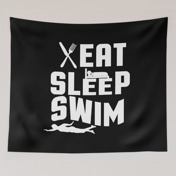 Item preview, Swimming Theme: Eat Sleep Swim Repeat designed and sold by EstelleStar.