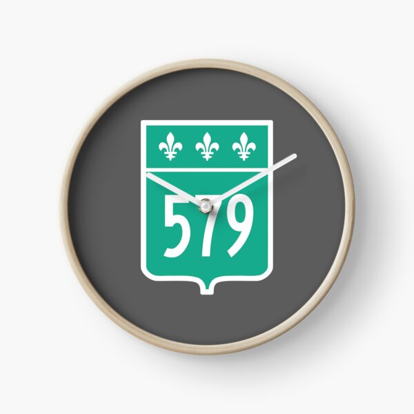 Quebec Provincial Highway 579 (Area Code 579) Clock