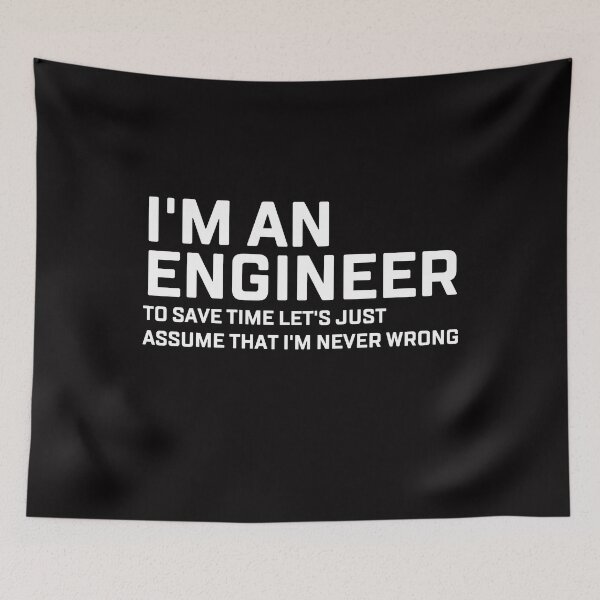 Item preview, I'm An Engineer Funny Quote designed and sold by Andrea Lina.
