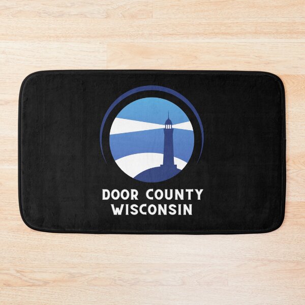 Item preview, Door County Wisconsin Lighthouse Graphic Design Lake Michigan Travel Vacation Camping designed and sold by fineartprints1.