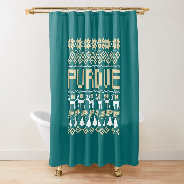 Belle View Polyester Purdue Boilermakers Patterned Shower Curtain in the Shower  Curtains & Liners department at