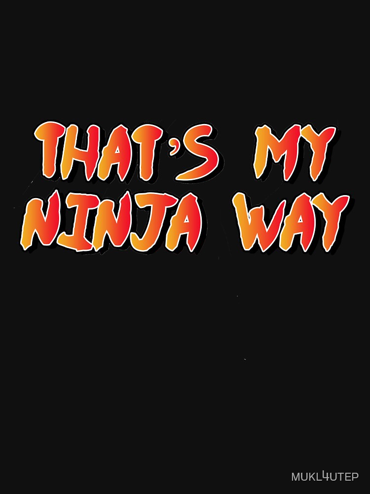 sasuke's ninja way t shirt