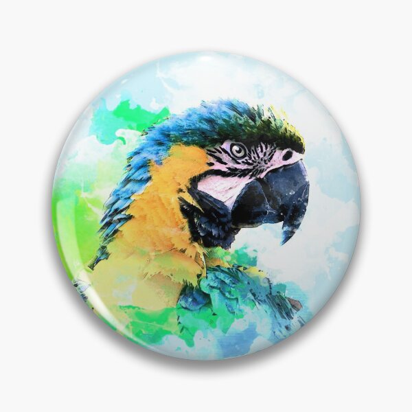Aperçu de l'œuvre Perroquet splash aquarelle créée et vendue par Alienphysique.