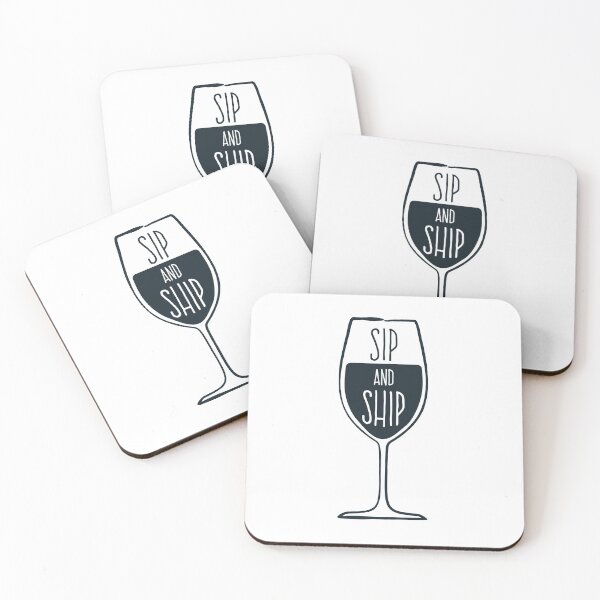 Item preview, Sip Wine And Ship Online Seller Funny Merch designed and sold by wugnia.