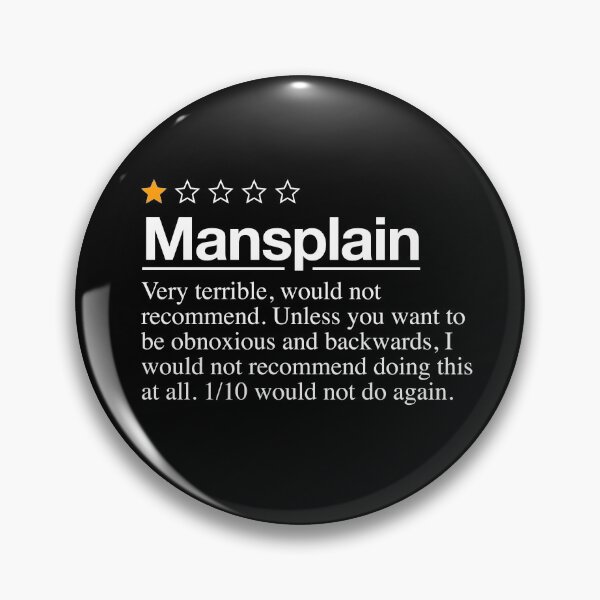 Item preview, Mansplain Review - Very Bad Would Not Recommend - 1 Star Rating For Men designed and sold by elijohn23.