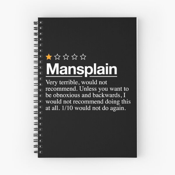 Item preview, Mansplain Review - Very Bad Would Not Recommend - 1 Star Rating For Men designed and sold by elijohn23.