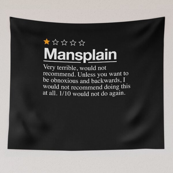 Item preview, Mansplain Review - Very Bad Would Not Recommend - 1 Star Rating For Men designed and sold by elijohn23.