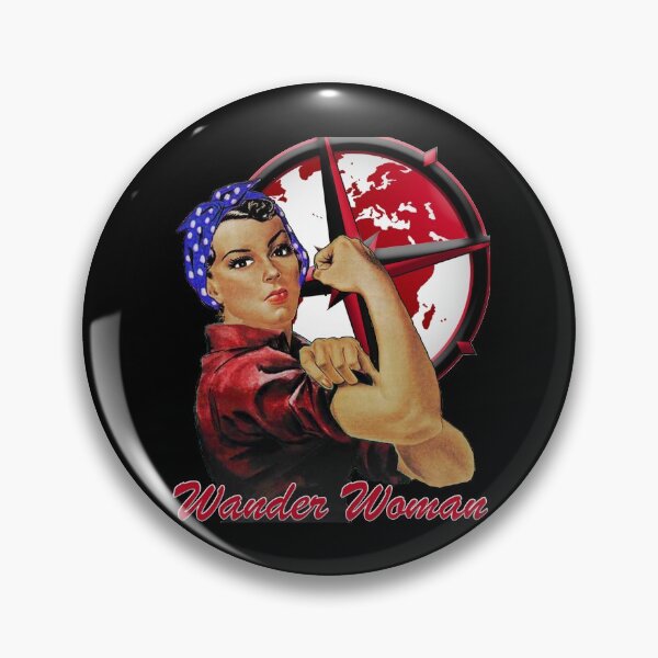 Aperçu de l'œuvre Wander Woman - Explorez le monde - Rosie the Riveter créée et vendue par Questforit.