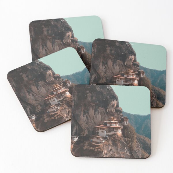 Item preview, Paro Taktsang, Bhutan Travel Illustration Artwork designed and sold by Alo.