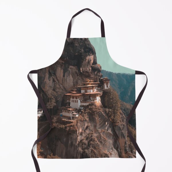 Item preview, Paro Taktsang, Bhutan Travel Illustration Artwork designed and sold by Alo.