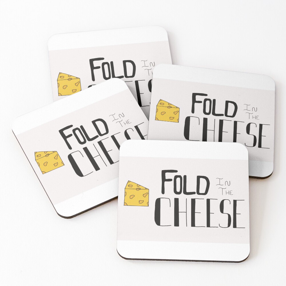 Fold in the cheese Coasters (Set of 4)