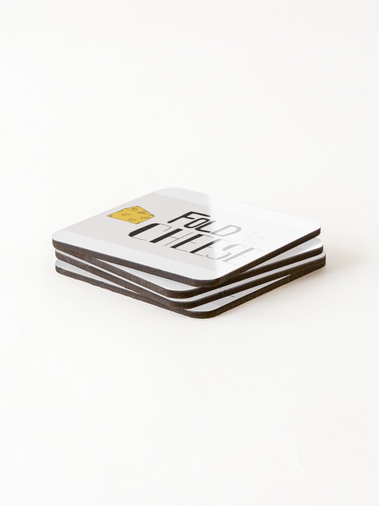 Alternate view of Fold in the cheese Coasters (Set of 4)