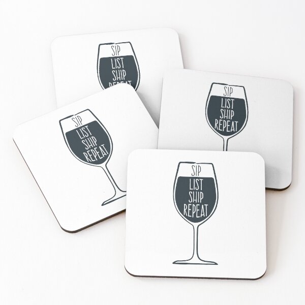 Item preview, Sip Wine List Ship Repeat Online Seller Funny Merch designed and sold by wugnia.