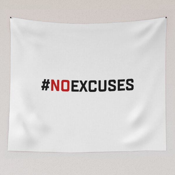 Item preview, No Excuses Gym Quote designed and sold by Andrea Lina.
