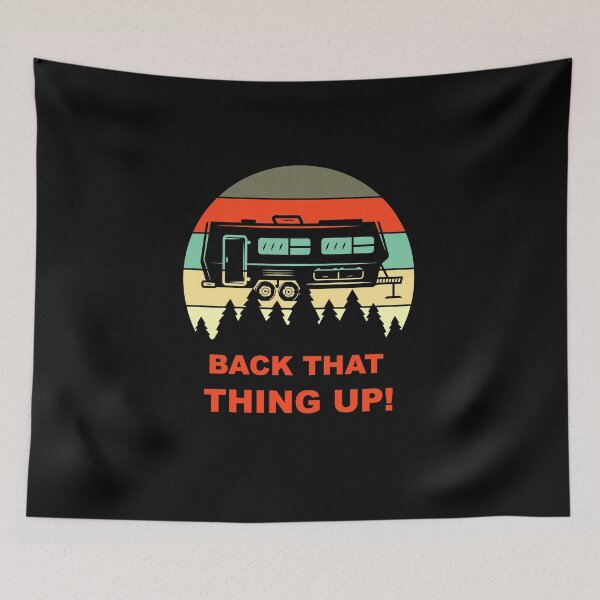 Item preview, Back That Thing Up Camper Camping Retro Vintage 70s Sunset designed and sold by Draculaura2009.
