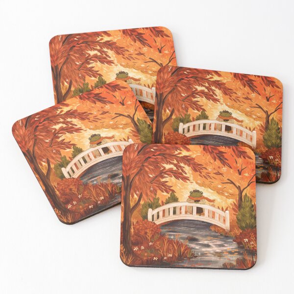 Item preview, Forlorn Frog in Fall designed and sold by hwainio.