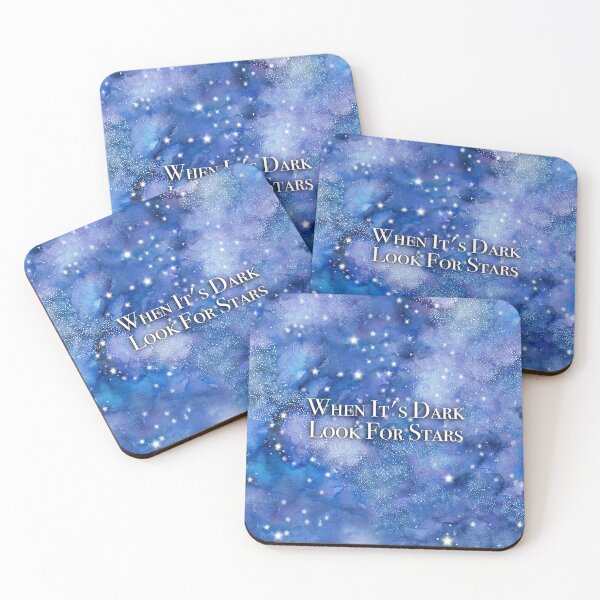 Item preview, When It's Dark Look For Stars - Galaxy Watercolor designed and sold by CoconatStudio.