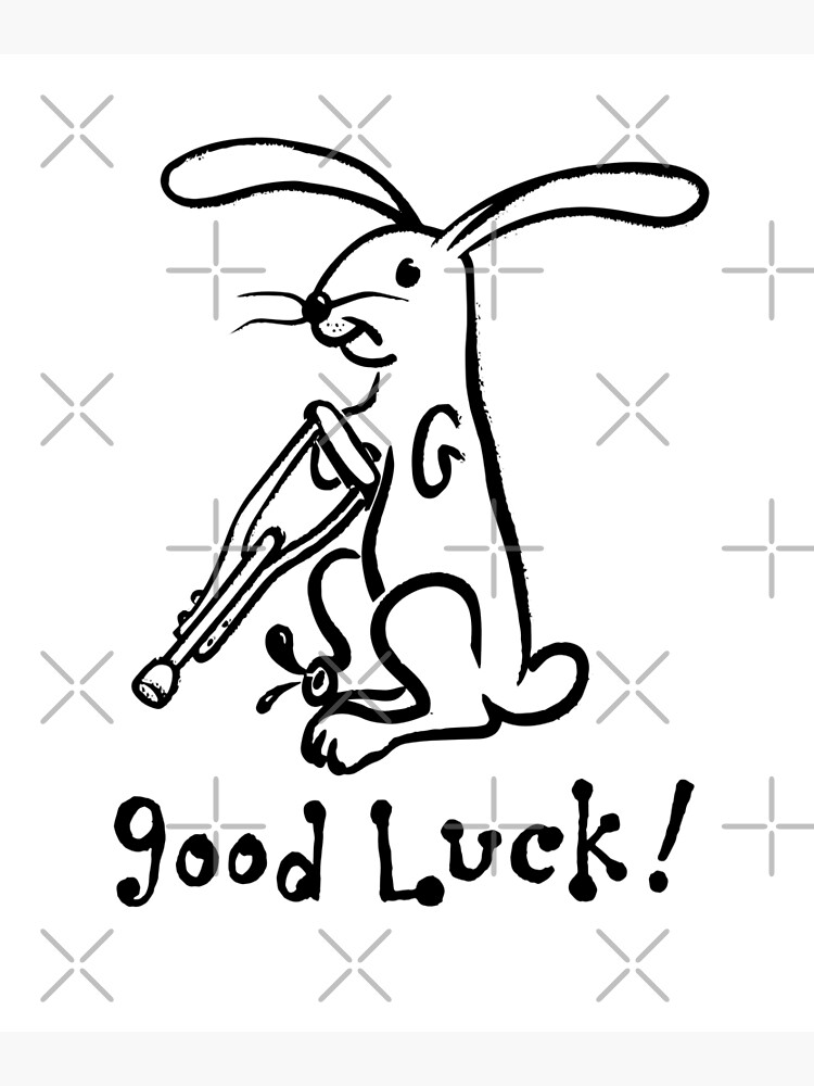 "Good Luck Rabbits Foot Luck charm " Poster for Sale by BourbonMania