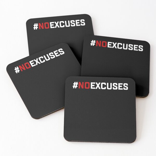 Item preview, No Excuses Gym Quote designed and sold by Andrea Lina.