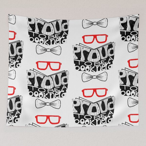 Item preview, Proud to be a Book Nerd Male Bowtie And Glasses designed and sold by thecraftace.