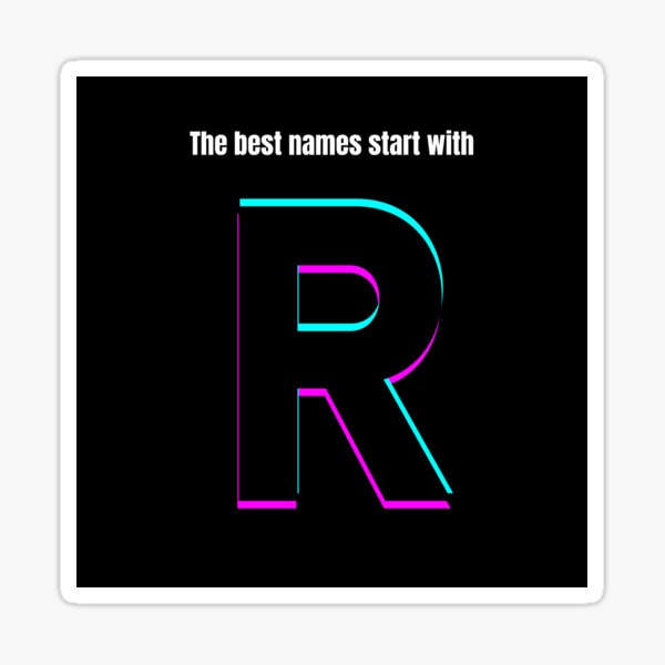 Item preview, The best names start with R designed and sold by Alphabetss.